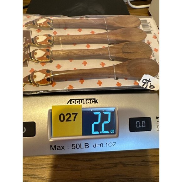 Gnome Wood Spoon Set Of 4 Fall Autumn Country Farmhouse Modern Holiday New - Picture 9 of 9